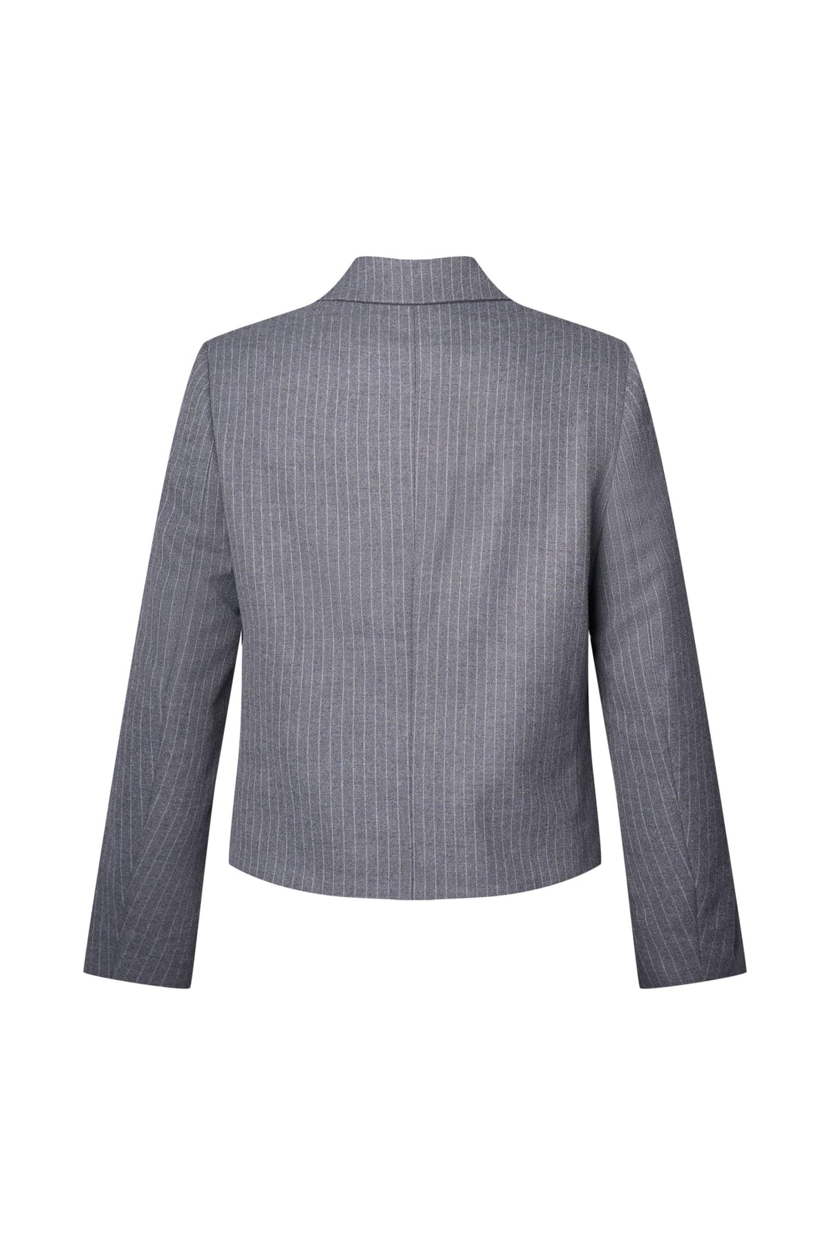 Poly Rayon Stripe Relax Fit Suit Blazer