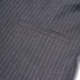Poly Rayon Stripe Relax Fit Suit Blazer