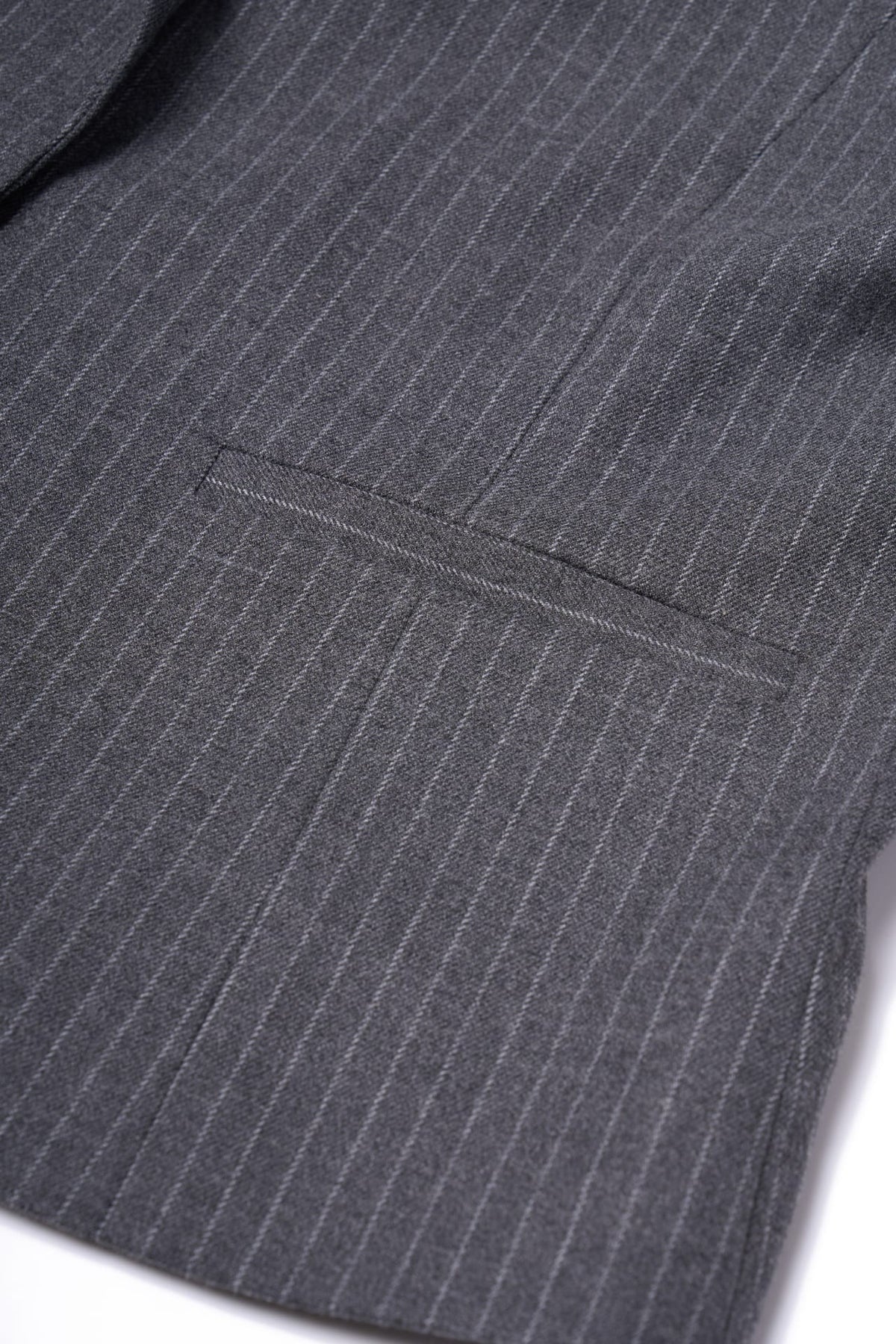 Poly Rayon Stripe Relax Fit Suit Blazer