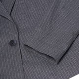 Poly Rayon Stripe Relax Fit Suit Blazer