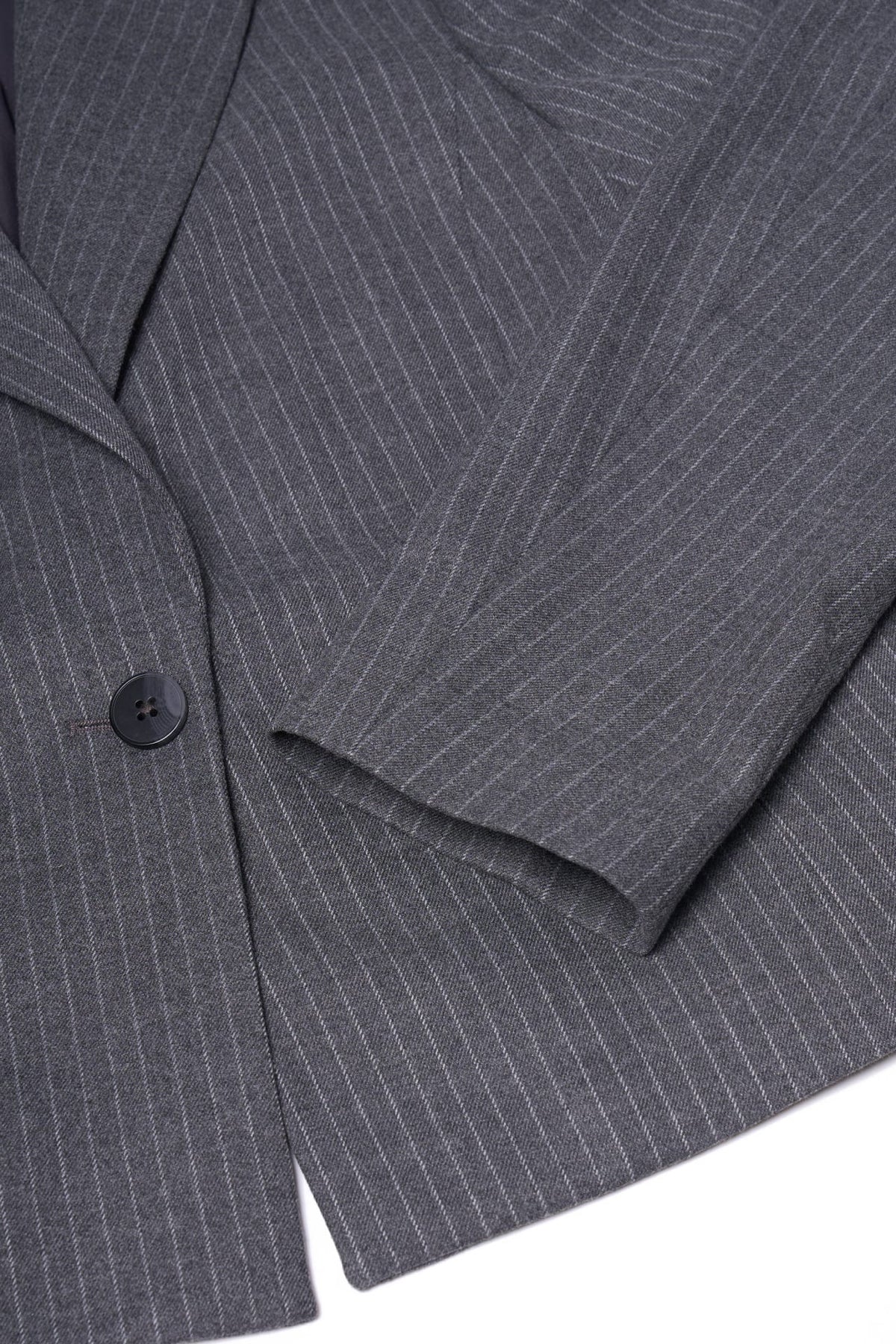 Poly Rayon Stripe Relax Fit Suit Blazer