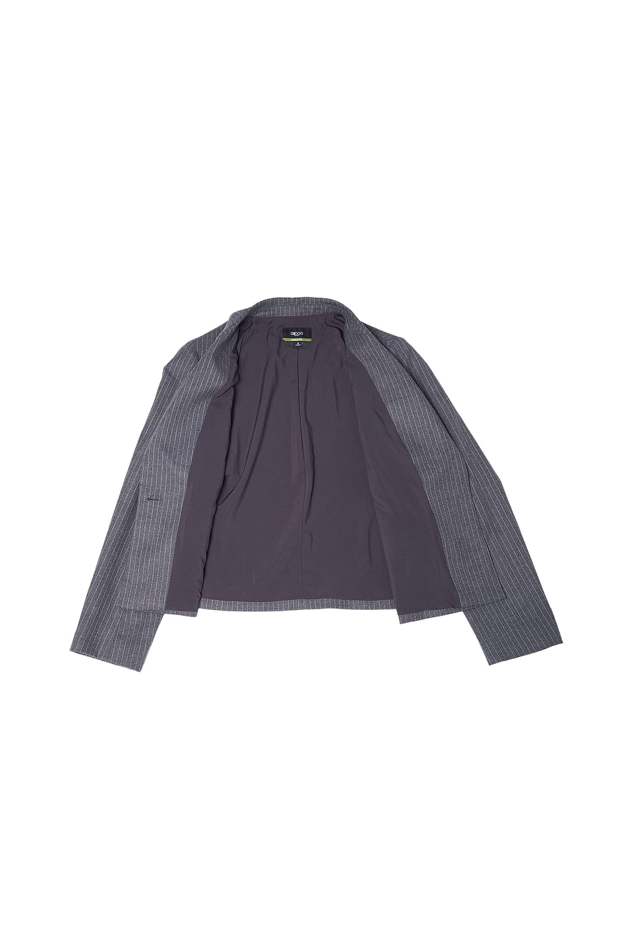 Poly Rayon Stripe Relax Fit Suit Blazer
