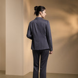 Poly Rayon Pique Slim Fit Casual Blazer