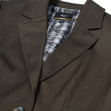 Wool Blend 2-Tone Comfort Fit Suit Blazer