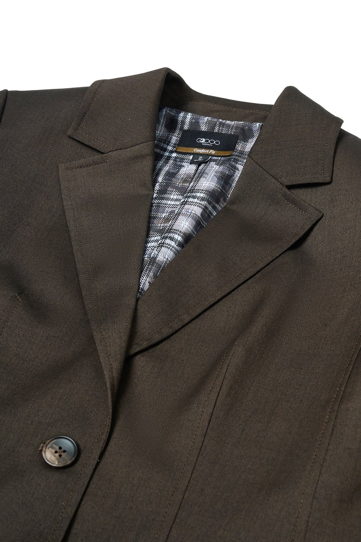 Wool Blend 2-Tone Comfort Fit Suit Blazer