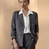 Wool Blend 2-Tone Comfort Fit Suit Blazer