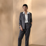Wool Blend 2-Tone Comfort Fit Suit Blazer