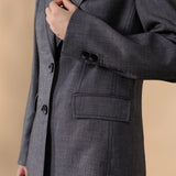 Wool Blend 2-Tone Comfort Fit Suit Blazer