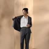 Wool Blend 2-Tone Comfort Fit Suit Blazer
