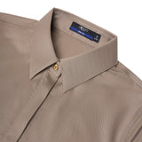 Modal Blend Twill Slim Fit Long Sleeve Shirt