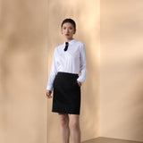 Easy Ironing Quick Dry Wicking Twill Slim Fit Long Sleeve Shirt with Detachable Tie