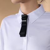 Easy Ironing Quick Dry Wicking Twill Slim Fit Long Sleeve Shirt with Detachable Tie