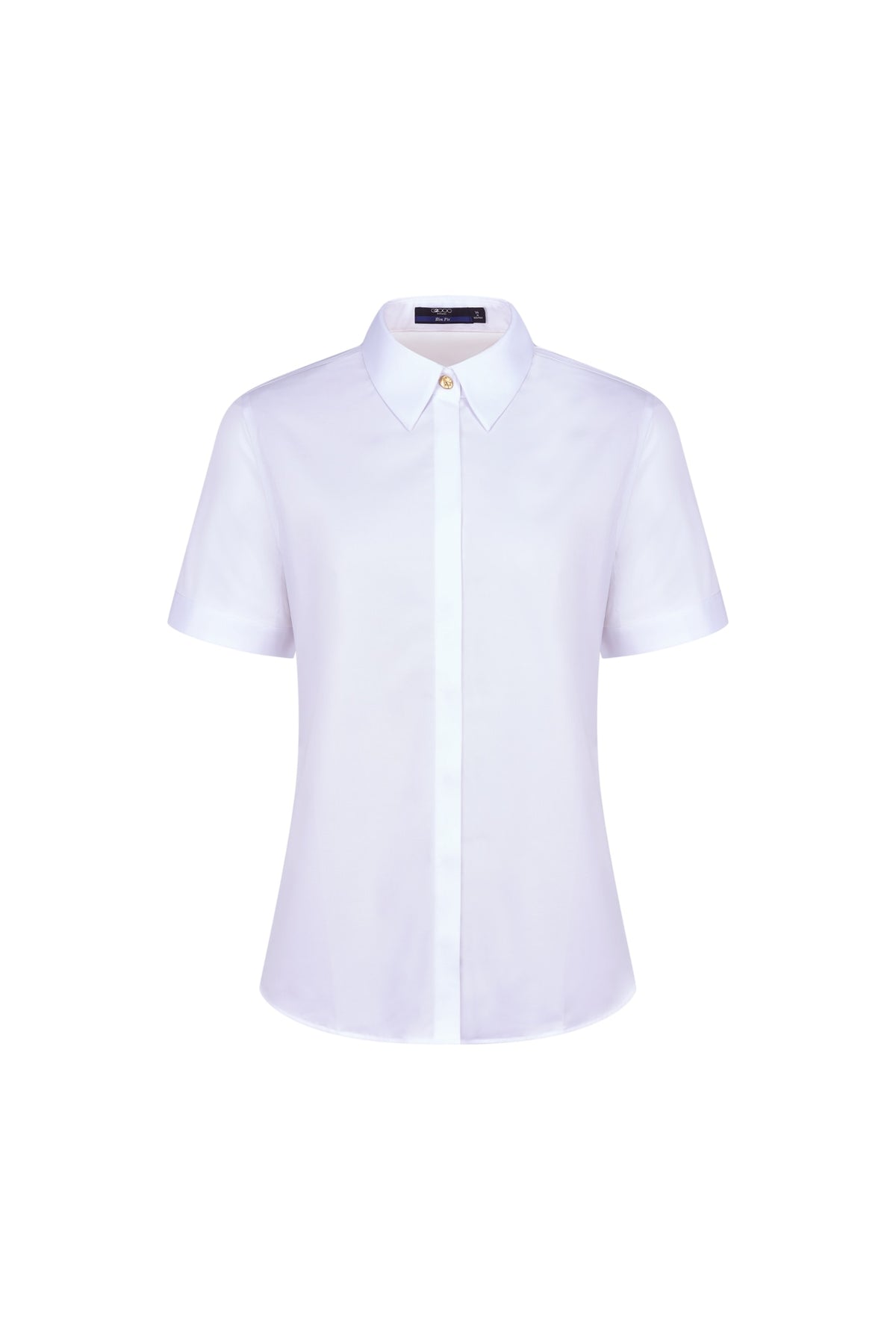 Modal Blend Twill Slim Fit Short Sleeve Shirt