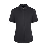 Modal Blend Twill Slim Fit Short Sleeve Shirt