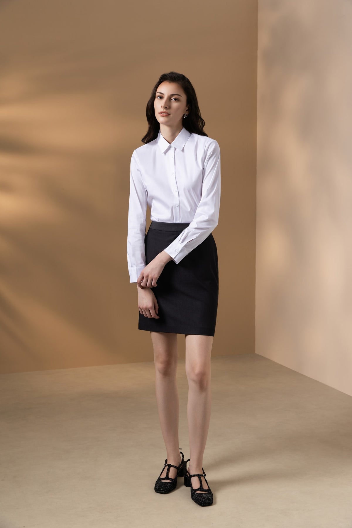 G2000 - Shirts - Easy Ironing Cotton Nylon Fine Twill Slim Fit Long Sleeve Shirt