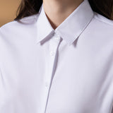 Easy Ironing Cotton Nylon Fine Twill Slim Fit Long Sleeve Shirt
