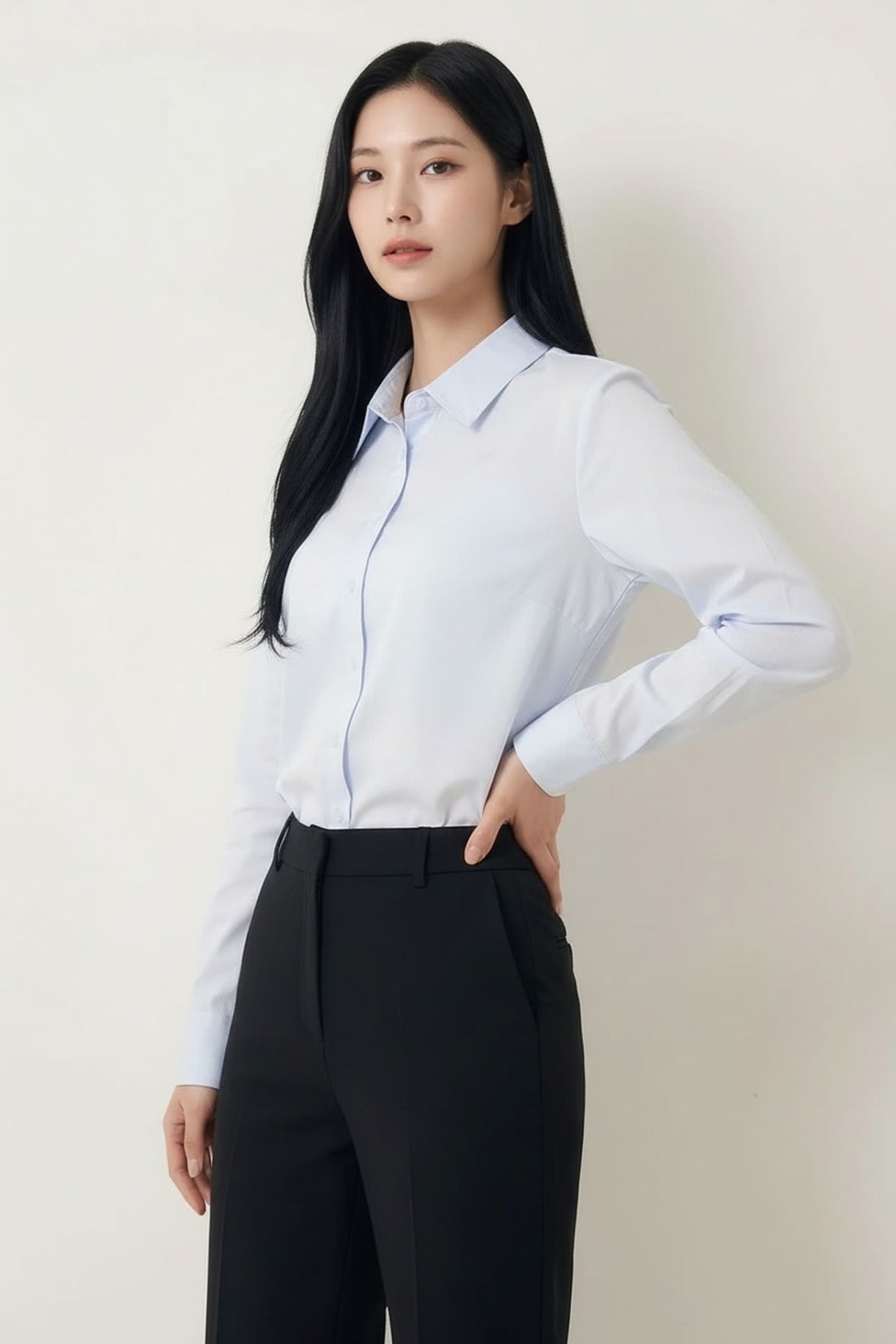G2000 - Shirts - Easy Ironing Cotton Nylon Fine Twill Slim Fit Long Sleeve Shirt