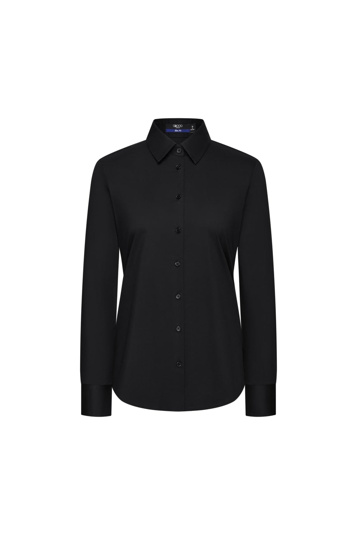G2000 - Shirts - Easy Ironing Cotton Nylon Fine Twill Slim Fit Long Sleeve Shirt - Slim - Black