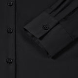 Easy Ironing Cotton Nylon Fine Twill Slim Fit Long Sleeve Shirt