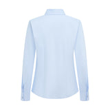 Easy Ironing Opaque UV Protection Fine Twill Slim Fit Long Sleeve Shirt with Detachable Bow Tie