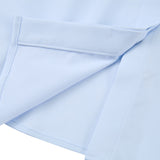 Easy Ironing Opaque UV Protection Fine Twill Slim Fit Long Sleeve Shirt with Detachable Bow Tie