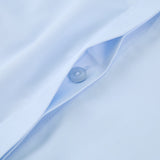 Easy Ironing Opaque UV Protection Fine Twill Slim Fit Long Sleeve Shirt with Detachable Bow Tie