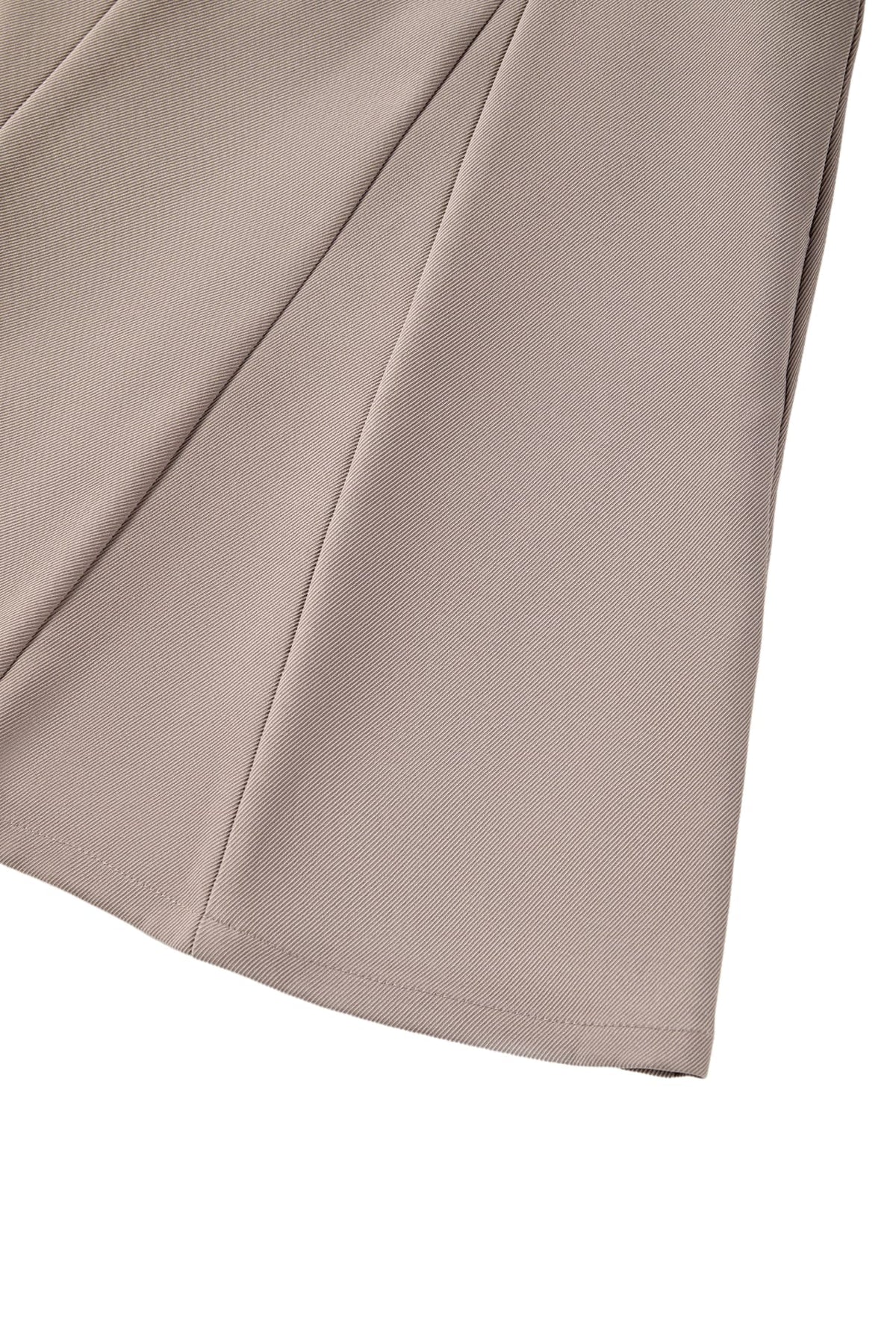 Poly Cavalry Twill Fit & Flare V-Neck Dress with Belt
