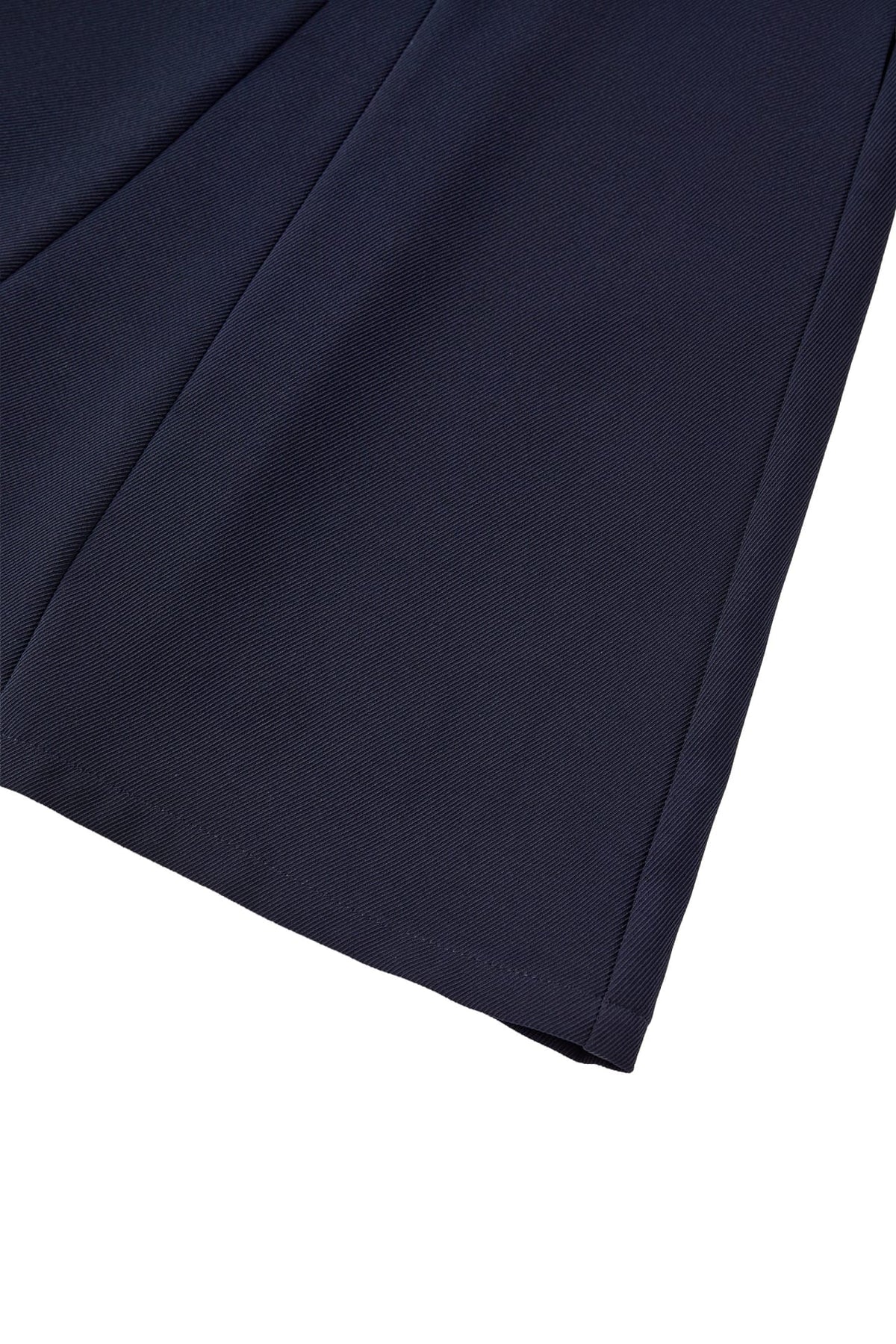Poly Cavalry Twill Fit & Flare V-Neck Dress with Belt