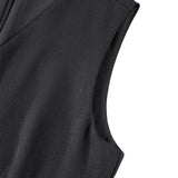 Poly Ottoman Wrap Front A-Shape V-Neck Dress