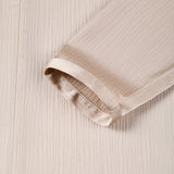 Poly Crepe Relax Fit Stand Collar Blouse