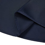 Poly Satin Regular Fit Stand Collar Blouse