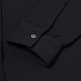 Poly Crepe Crinkle Regular Fit Shirt Collar Blouse