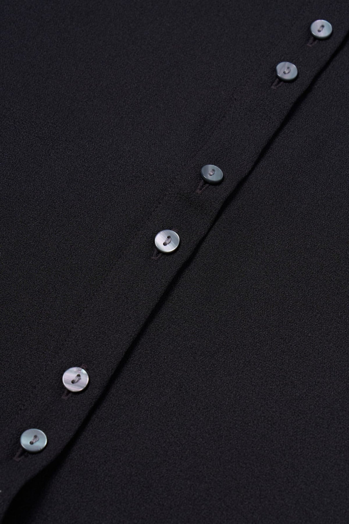 Poly Crepe Crinkle Regular Fit Shirt Collar Blouse