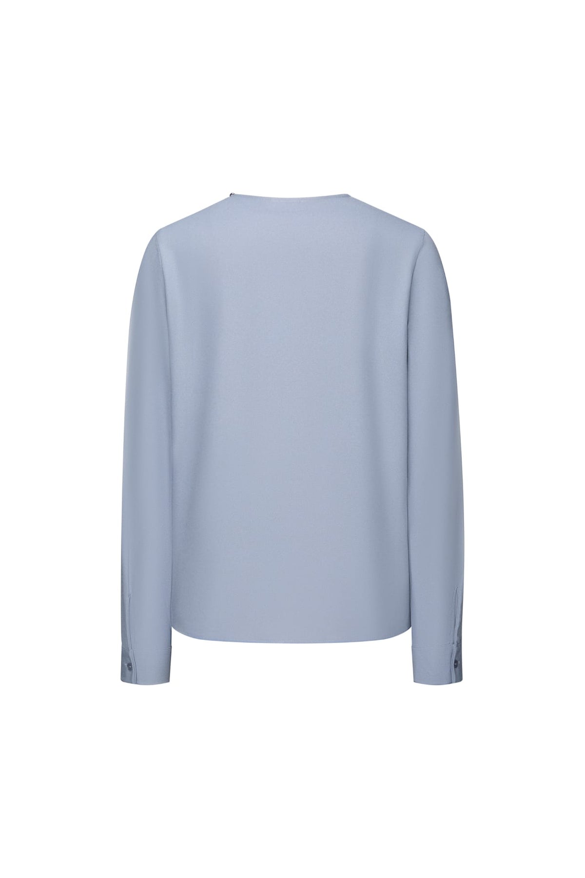 Poly Crepe Crinkle Regular Fit Asymmetrical Collar Blouse