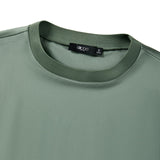Poly Satin Regular Fit Round Neck Short Sleeve Blouse