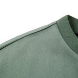 Poly Satin Regular Fit Round Neck Short Sleeve Blouse