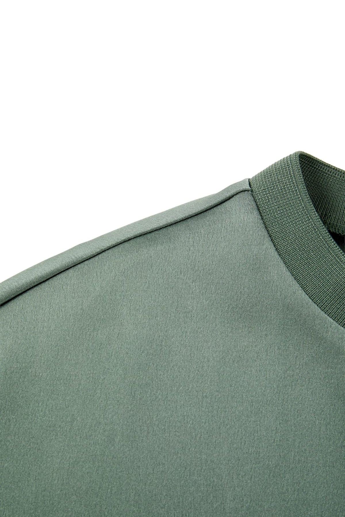 Poly Satin Regular Fit Round Neck Short Sleeve Blouse
