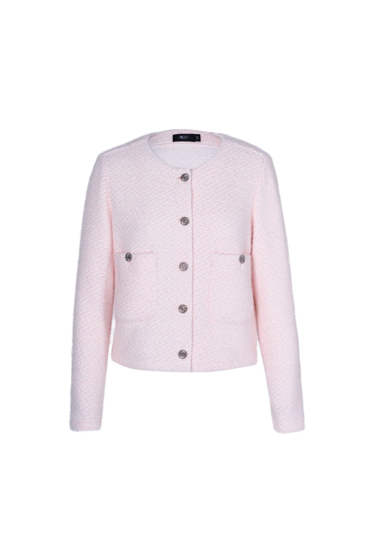 Poly Nylon Sweater Knit Relax Fit Round Neck Top