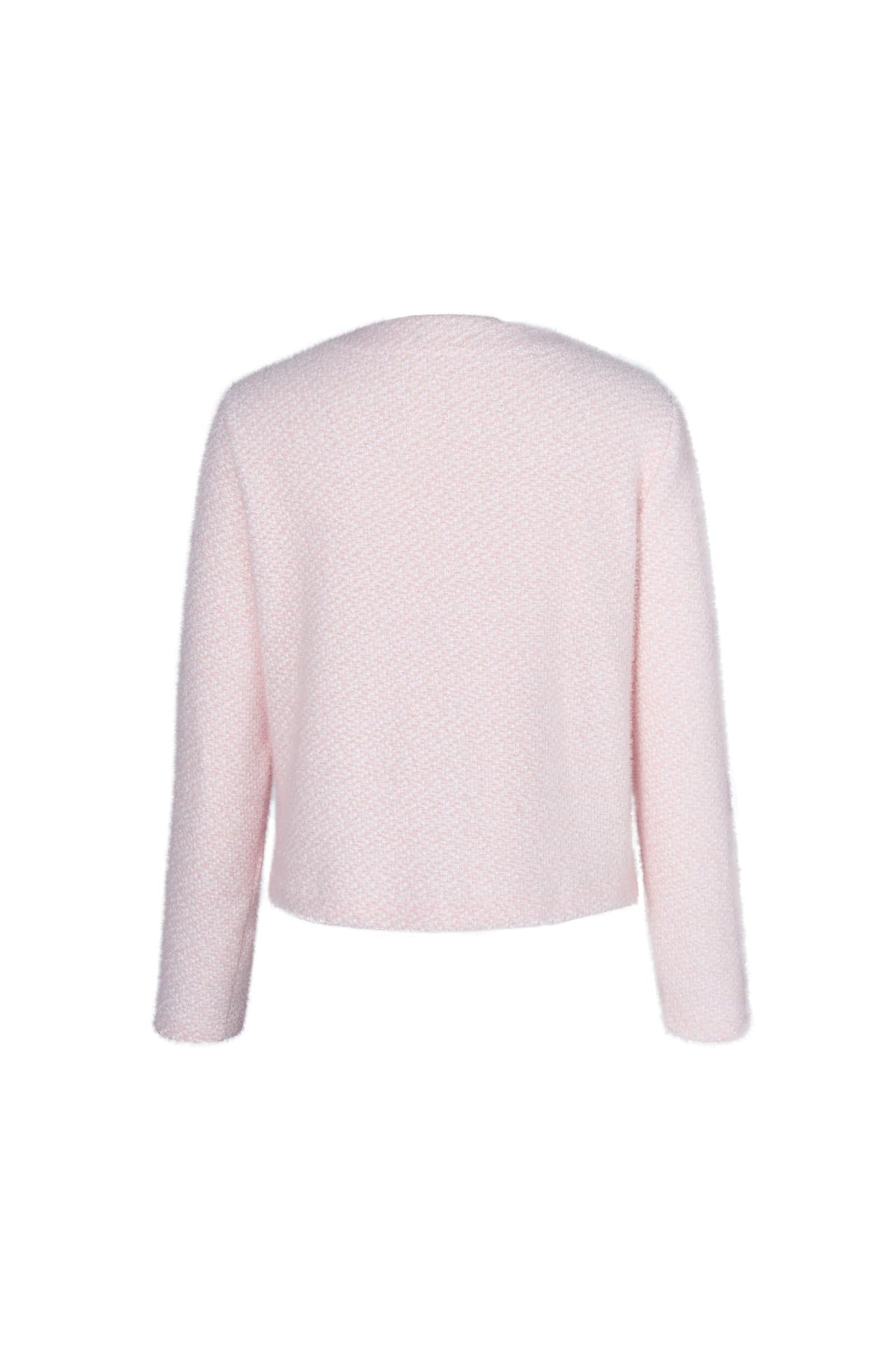 Poly Nylon Sweater Knit Relax Fit Round Neck Top