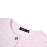 Poly Nylon Sweater Knit Relax Fit Round Neck Top