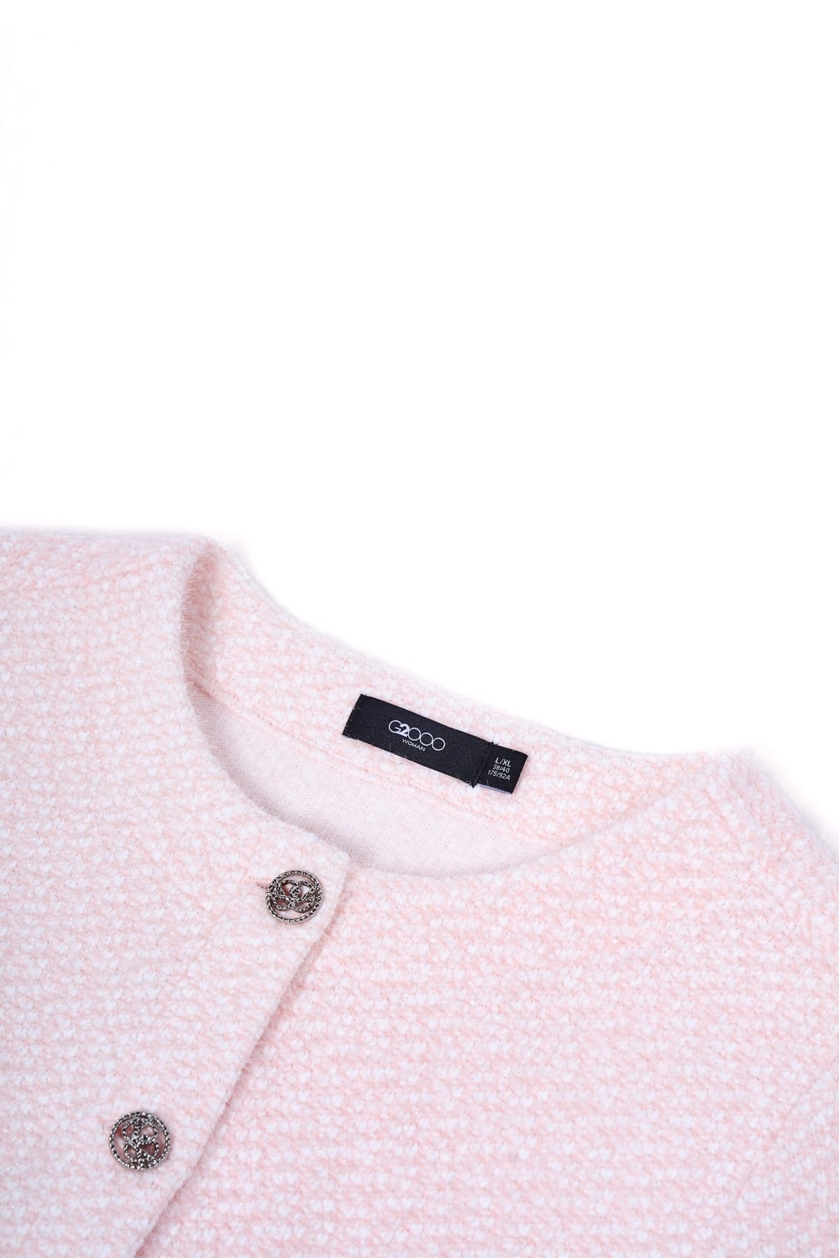 Poly Nylon Sweater Knit Relax Fit Round Neck Top