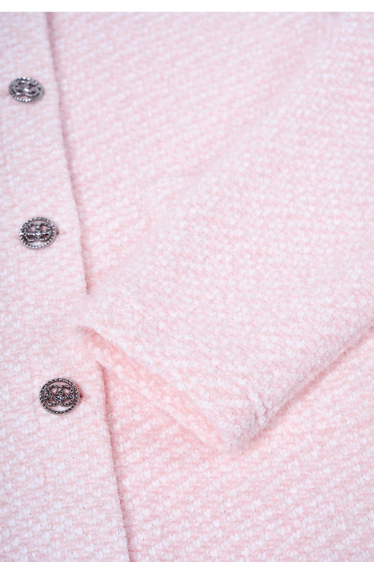 Poly Nylon Sweater Knit Relax Fit Round Neck Top