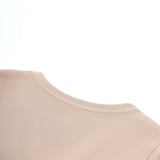 Cotton Blend Double Jersey Regular Fit V-Neck Top