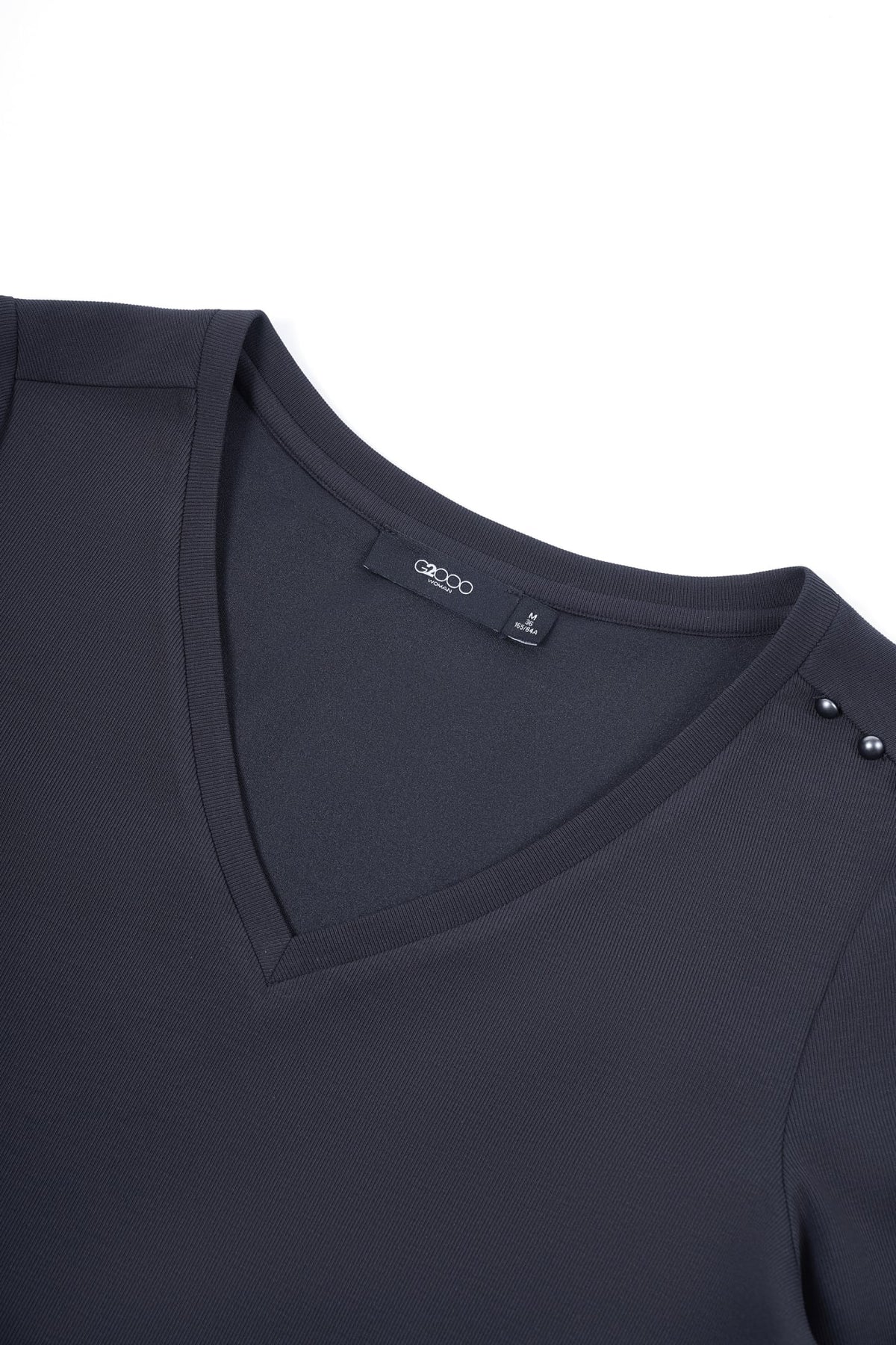 G2000 - T-Shirts - Cotton Blend Double Jersey Regular Fit V-Neck Top