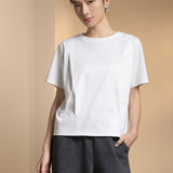 Pure Cotton Relax Fit Round Neck Top