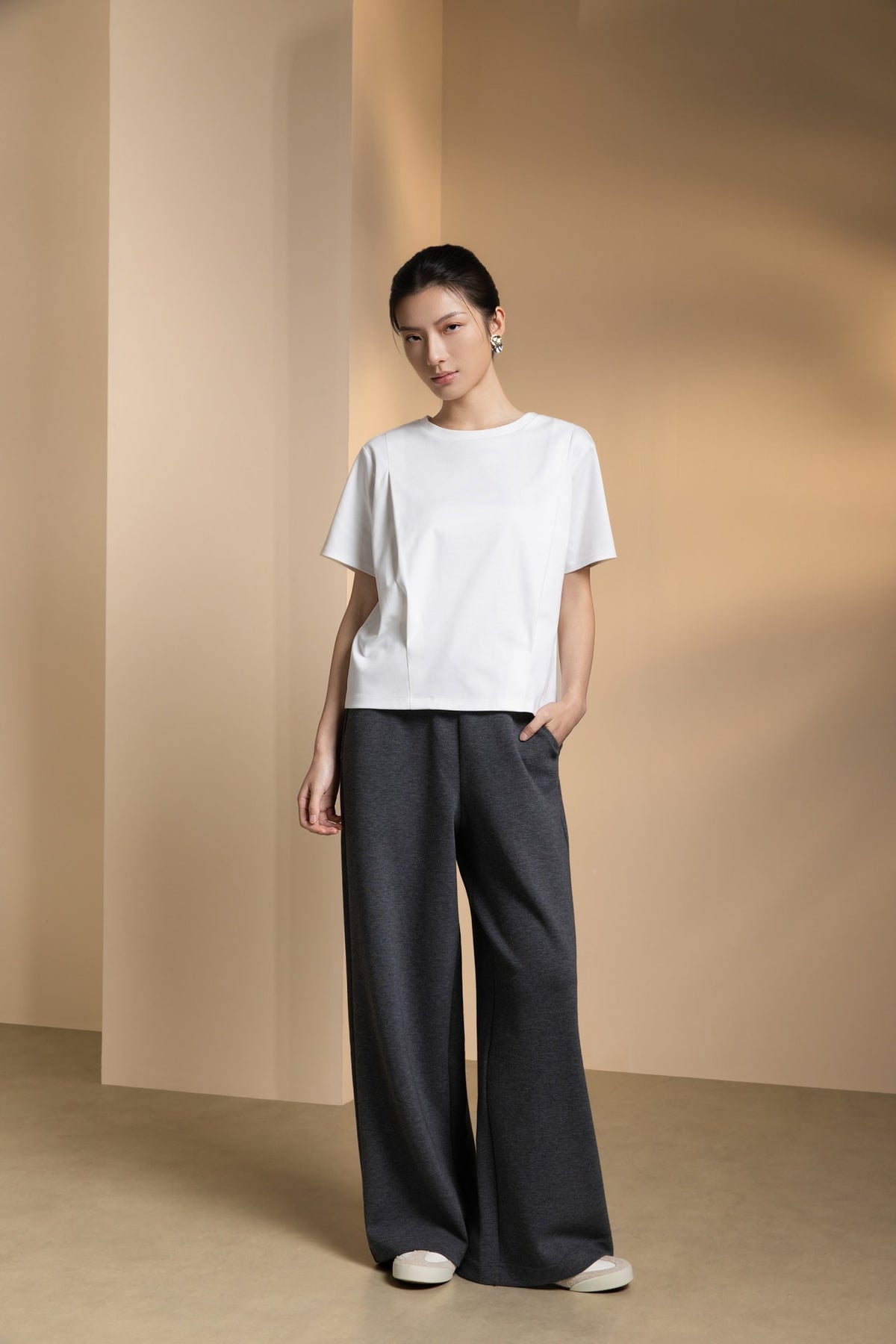 Pure Cotton Relax Fit Round Neck Top