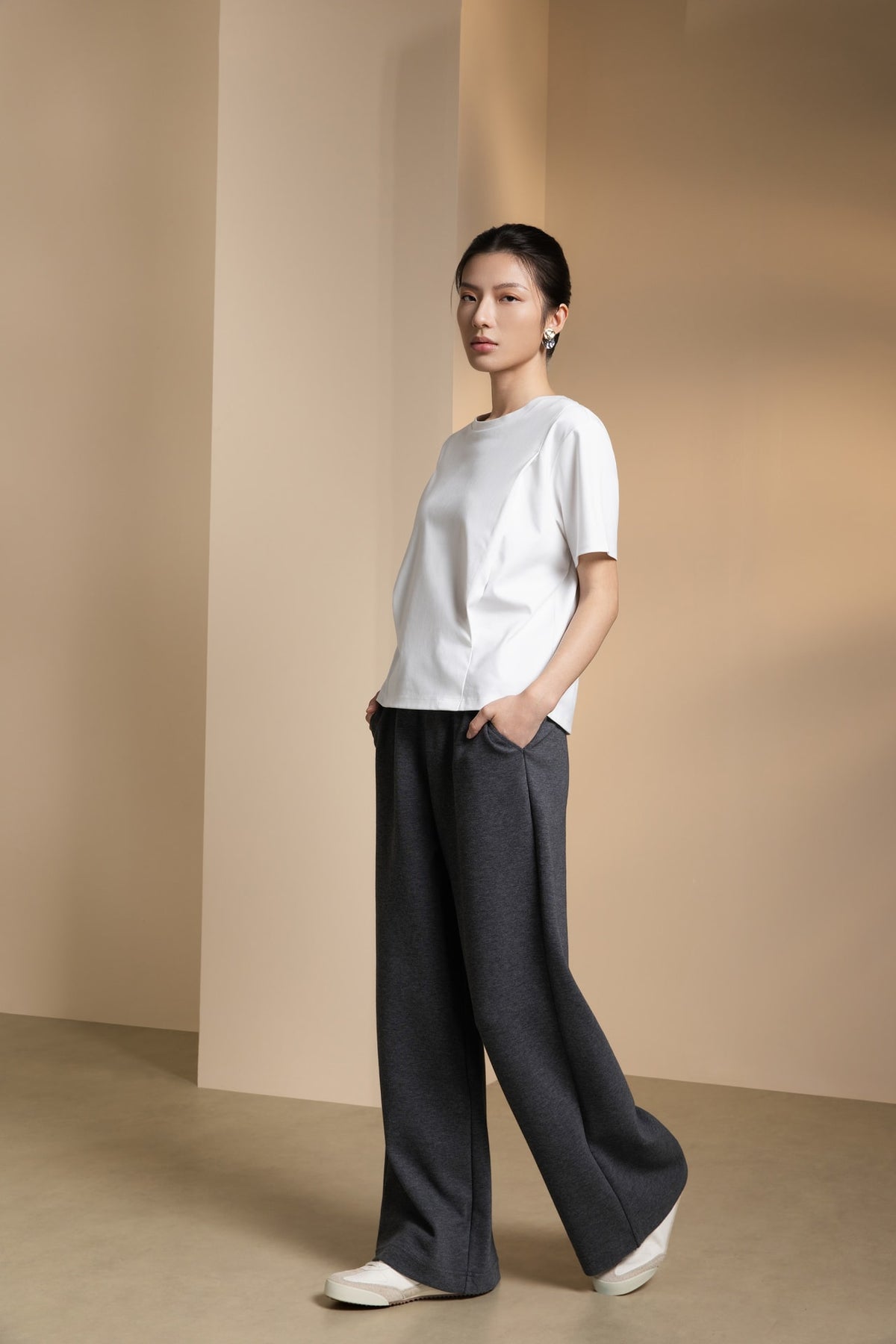 Pure Cotton Relax Fit Round Neck Top