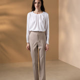 Three Proof Finish Poly Twill Straight Leg Suit Pants
