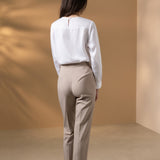 Three Proof Finish Poly Twill Straight Leg Suit Pants