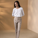 Three Proof Finish Poly Twill Straight Leg Suit Pants